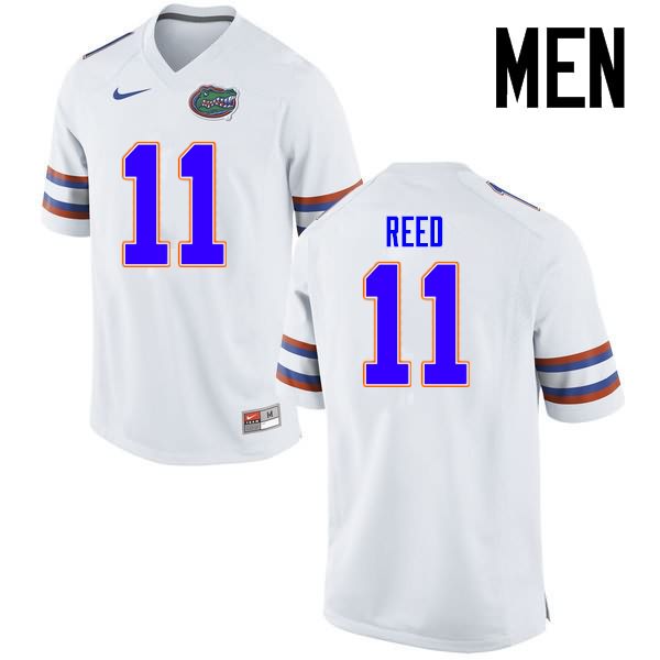 NCAA Florida Gators Jordan Reed Men's #11 Nike White Stitched Authentic College Football Jersey HSY3664QF